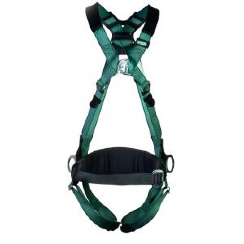 Image of MSA Standard V-Form Back Chest Hip D-Ring Qf Harness W Waist Belt BESWMSA10206049