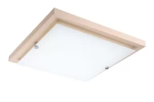 Image of Square Simple Flush Ceiling Light White
