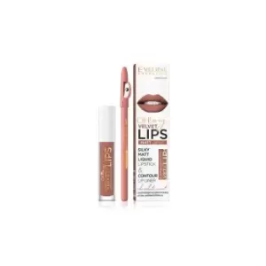 Image of Eveline Oh My Lips Liquid Matt Lip Kit 11 Cookie Milkshake 4,5 ml +