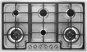 Image of SMEG Classic PGF96 6 Burner Gas Hob