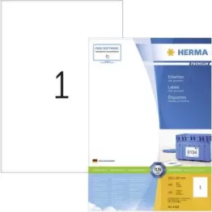 Image of Herma 4428 Labels 210 x 297mm Paper White 100 pc(s) Permanent All-purpose labels, Shipping labels Inkjet, Laser, Copier 100 Sheet A4