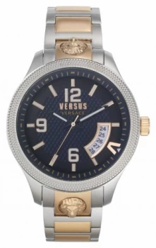 Image of Versus Versace Mens Reale Two-Tone Steel Bracelet Watch
