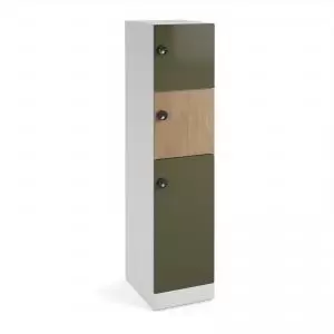 Image of Flux 1700mm high lockers with three doors larger lower door -