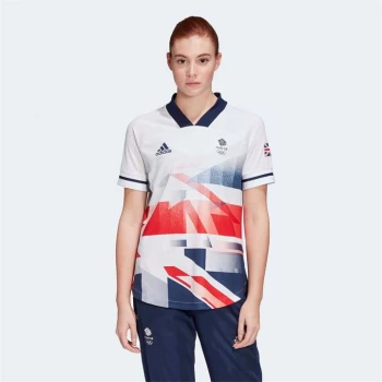 Image of adidas Great Britain Football Jersey Ladies - White