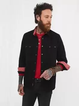 Image of Joe Browns One For The Road Denim Shirt, Black, Size S, Men