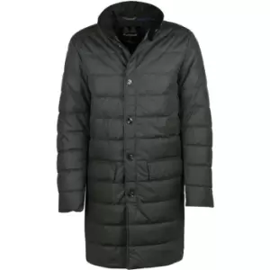 Image of Barbour Baffle Mac Waxed Jacket - Green