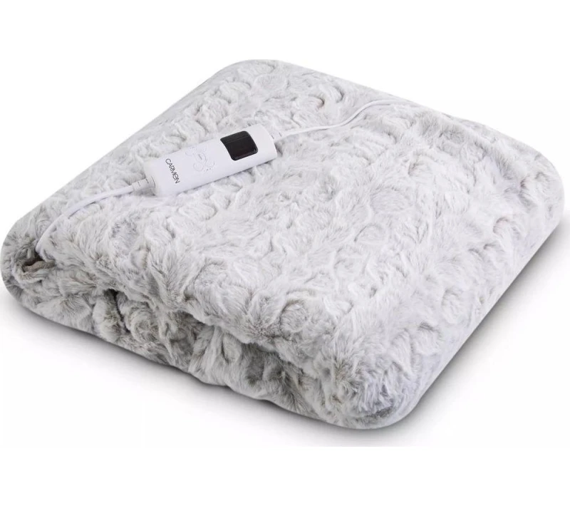 Image of CARMEN C81148RBT Heating Blanket - White, 160 x 130cm 5056784512340