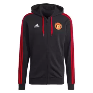 Image of 2023-2024 Man Utd DNA Full Zip Hoody (Black)