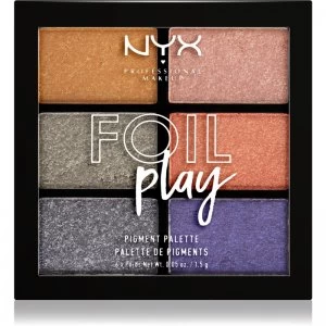 Image of NYX Professional Makeup Foil Play Eyeshadow Palette Shade 01 Magnetic Pull 6 x 1,5 g