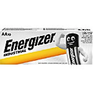 Image of Energizer AA Alkaline Batteries Industrial LR6 1.5V 10 Pieces