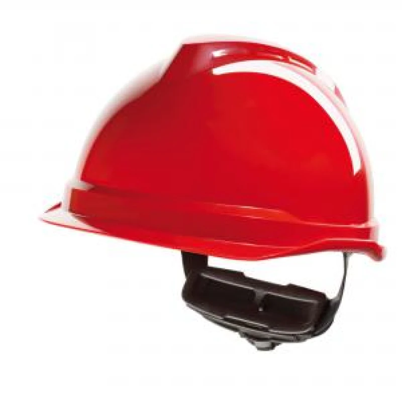 Image of MSA V - Gard 520 Peakless Safety Helmet Red
