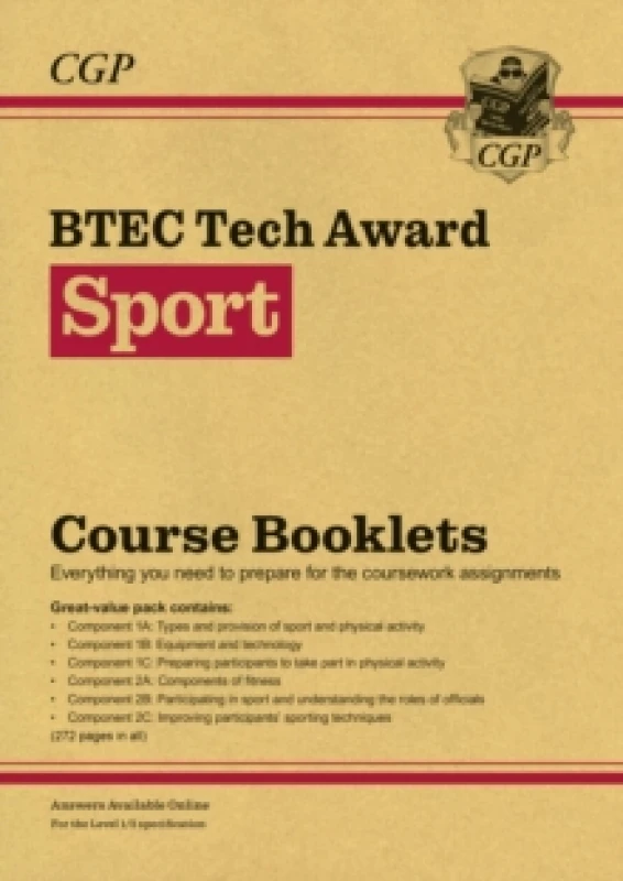 Image of BTEC Tech Award in Sport: Course Booklets Pack (with Online Edition) Multiple-component retail product, part(s) enclose