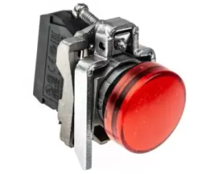 Image of Schneider Electric, Harmony XB4, Panel Mount Red LED Pilot Light, 22mm Cutout, IP66, IP67, IP69, IP69K, 240 V ac