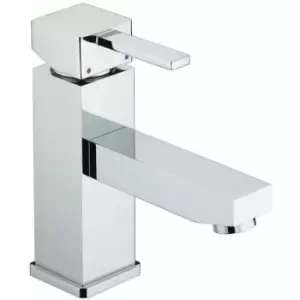 Image of Bristan - Quadrato Basin Mixer Tap with Eco-Click and Pop Up Waste - Chrome