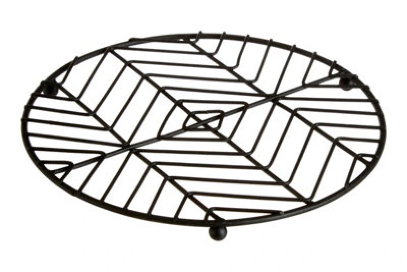 Image of Premier Housewares Vertex Black Powder Coat Round Trivet Black