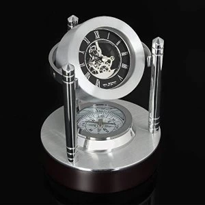 Image of Mantel Clock Mini Skeleton with Compass