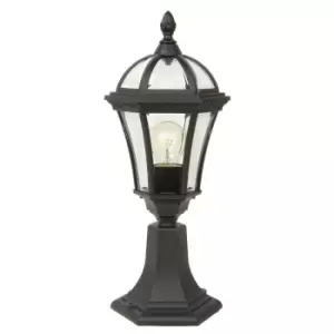 Image of Outdoor IP44 1 Bulb Wall Ground Pedestal Lamp Light Black LED E27 100W d01126