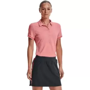 Image of Under Armour Womens Zinger Point SS Polo Pink Sands Polo - S