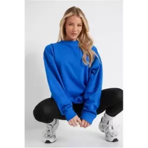 Image of I Saw It First Ultimate Oversized Sweatshirt Dress - Blue