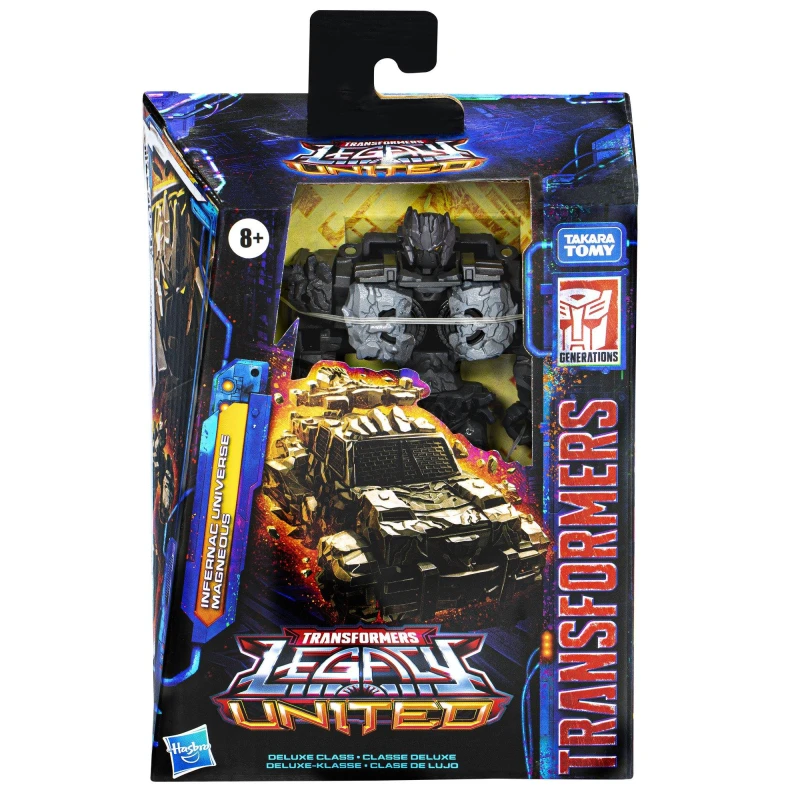 Image of Hasbro Transformers Legacy United Deluxe Class Infernac Universe Magneous