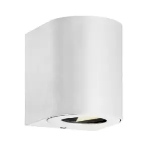 Image of Canto LED Dimmable Outdoor Up Down Wall Lamp White, IP44, 2700K