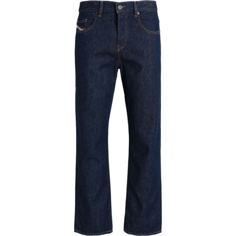 Image of Diesel Mens D-Viker Dark Denim Blue Jeans Size: 31R Blue Male 31R