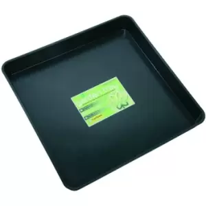 Image of Square Garland Garden Tray For Planting / Greenhouses - 59 x 59 x 7cm - Black