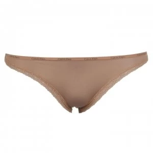 Image of Calvin Klein Laced Bikini Briefs Ladies - Buff