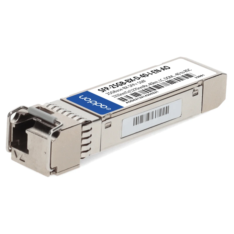 Image of AddOn Networks SFP-25GB-BX-D-40-I-EN-AO network transceiver module Fib