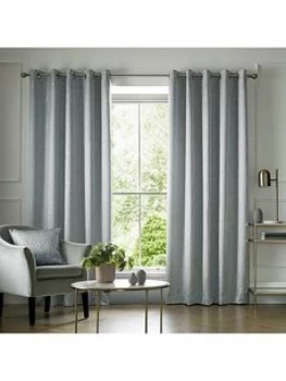 Image of Ashley Wilde Elstree Ice Blue 90X72 Eyelet Curtains