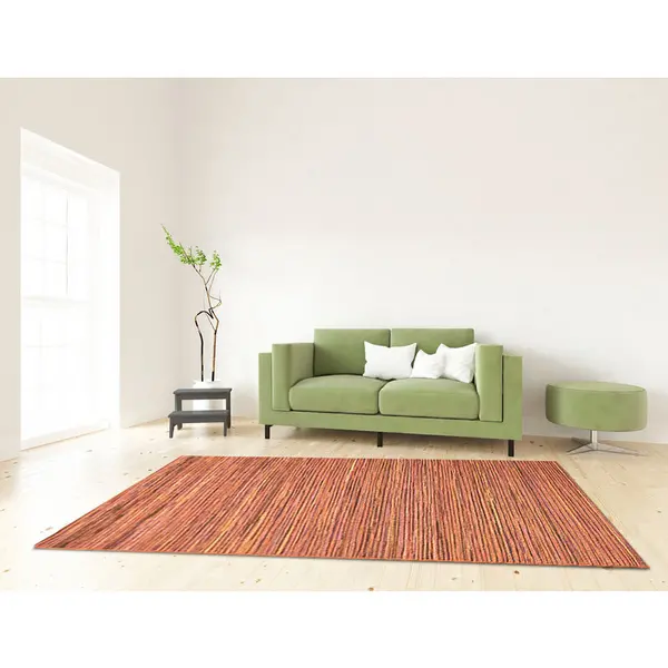 Image of MASTERCRAFT Mastercraft - Brighton 098-0122-8000-99 200cm x 290cm Rectangle - Orange 40497