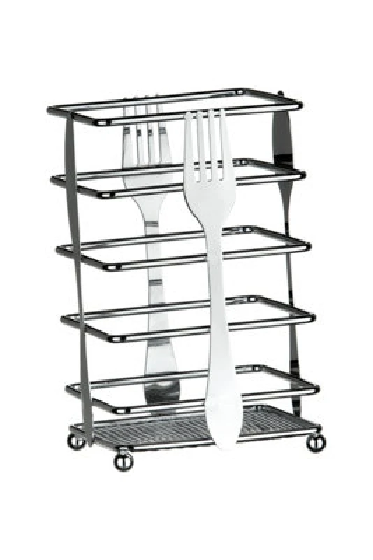 Image of Premier Housewares Cutlery Design Cutlery Caddy Silver