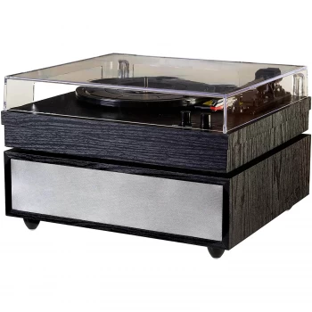 Image of Grausch PSL200UK Turntable with Soundbase and Bluetooth Audio - Black Woodgrain Finish
