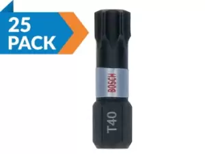 Image of Bosch 2607002808 T40 Impact Control Screwdriver Bits 25pk