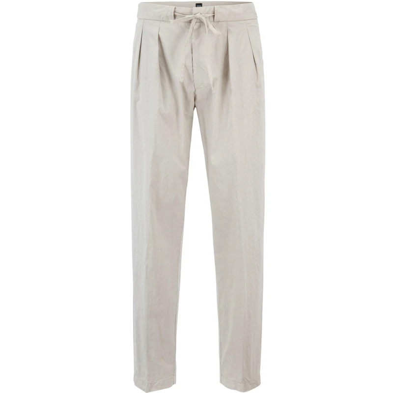 Image of Boss Mens Paavo Straight Leg Trouser Natural male 30W R