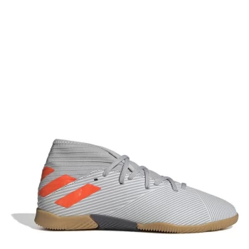 Image of adidas Nemeziz Childrens Indoor Football Trainers - Grey