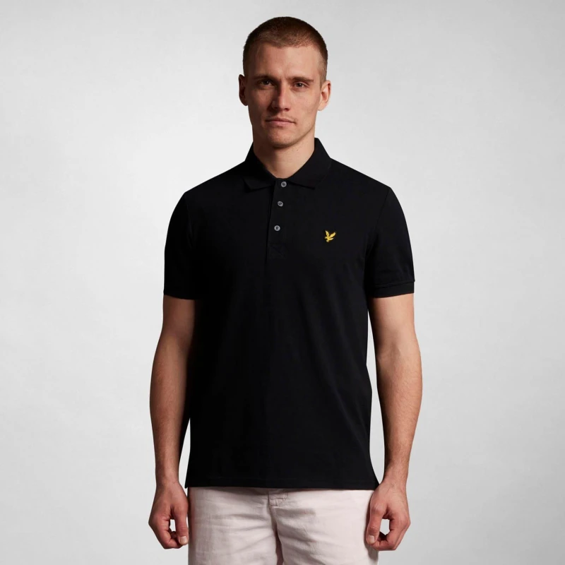 Image of Lyle and Scott Polo Shirt Black male S