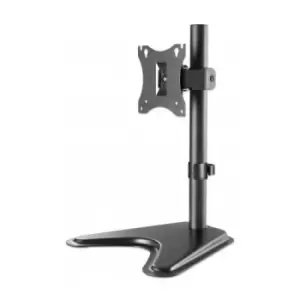 Image of Manhattan TV & Monitor Mount Desk Tilt/Swivel/Rotation 1 screen Screen Sizes: 10-27" Black Stand Assembly VESA 75x75 to 100x100mm Max 7kg Lifetime War