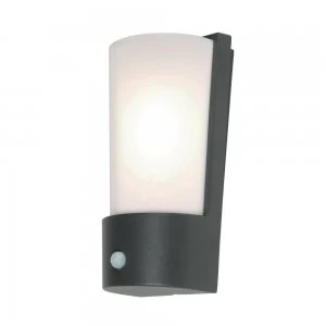 Image of 1 Light Lantern Light Dark Grey with PIR Motion Sensor IP44