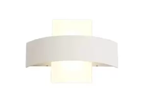 Image of Up & Downward Lighting Wall Lamp, 2 x 5W LED, 3000K, 850lm, IP54, Sand White