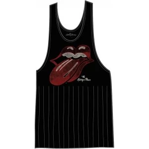 Image of The Rolling Stones Vintage Tongue Logo with Tassels Ladies Small Tee Vest