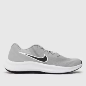 Image of Nike Light Grey Star Runner 3 Youth Trainers