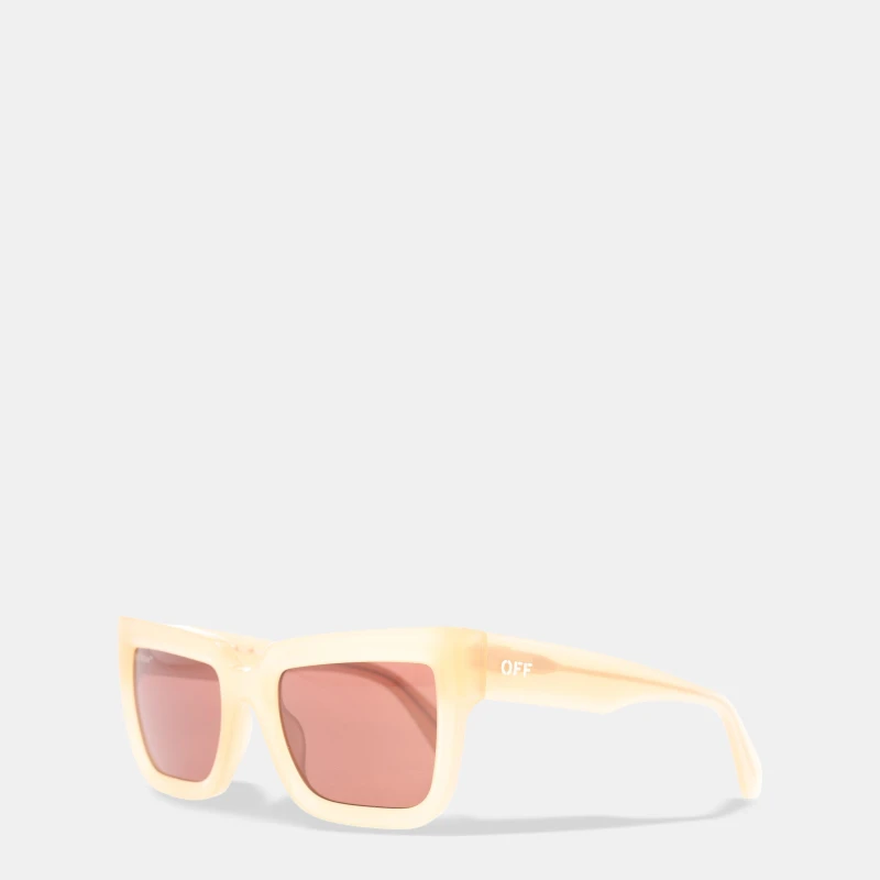 Image of Off White Firenze Sun Square Sunglasses Sand Brown unisex One Size