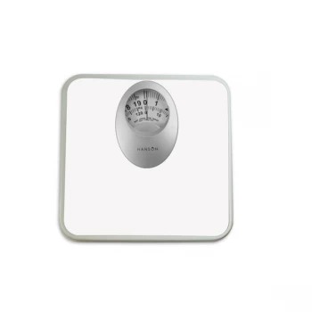 Image of Hanson H61W Mechanical Bathroom Scale with Magnified Display White