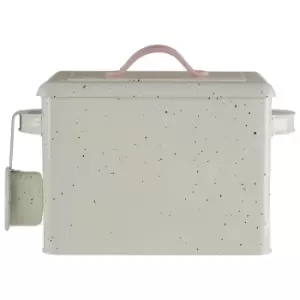 Image of Sweet Heart Detergent Box And Scoop - Chrome/Black Speckle