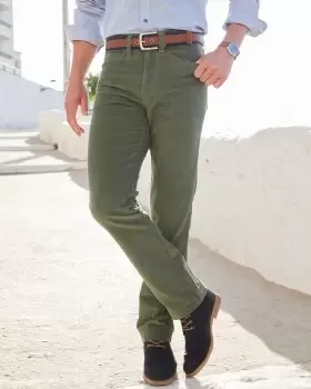 Image of Cotton Traders Mens Stretch Cord Jeans in Brown