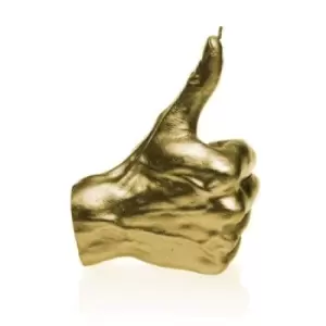 Image of Hand OK Thumbs Up Candle &ndash; Classic Gold