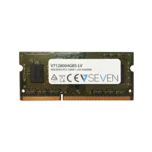 Image of V7 4GB DDR3 PC3-12800 - 1600mhz SO DIMM Notebook Memory Module - V7128004GBS-LV