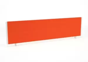 Image of Impulse/Evolve Plus Bench Screen 1600 Bespoke Tabasco Orange White Frame