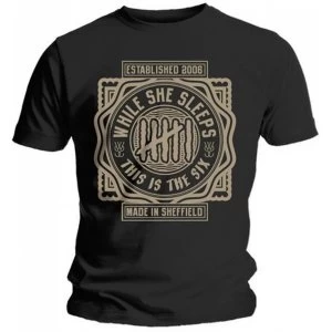 Image of While She Sleeps This Is The Six Mens Small T-Shirt